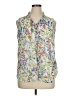 Tommy Hilfiger 100% Polyester Floral Green Sleeveless Blouse Size XL - photo 1