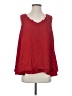 NY Collection 100% Polyester Red Sleeveless Blouse Size S - photo 1