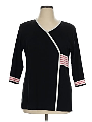 misook 3/4 Sleeve Top (view 1)