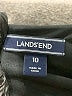 Lands' End Solid Black Cocktail Dress Size 10 - photo 7
