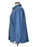 Columbia 100% Polyester Solid Blue Long Sleeve Blouse Size XL - photo 5