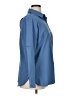Columbia 100% Polyester Solid Blue Long Sleeve Blouse Size XL - photo 4