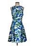 Milly Floral Blue Cocktail Dress Size 4 - photo 1