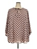 Torrid 100% Polyester Polka Dots Pink 3/4 Sleeve Blouse Size 5X Plus (5) - photo 1