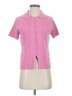 Willi Smith Pink Short Sleeve Silk Top Size S - photo 1