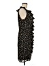 Andre Oliver 100% Polyester Animal Print Black Cocktail Dress Size 14 - photo 4