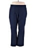 Croft & Barrow Solid Blue Active Pants Size 22W - photo 1