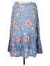 Talbots 100% Viscose Floral Blue Casual Skirt Size XL - photo 1
