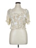 Amaryllis 100% Polyester Gold Short Sleeve Blouse Size 1X - photo 1