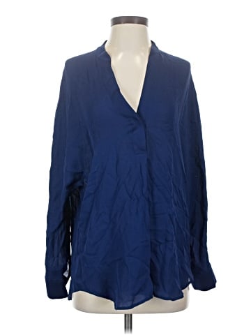Vince. Long Sleeve Silk Top (view 1)
