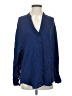 Vince. 100% Silk Blue Long Sleeve Silk Top Size S - photo 1