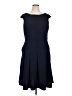 Eliza J Solid Blue Cocktail Dress Size 16 - photo 1