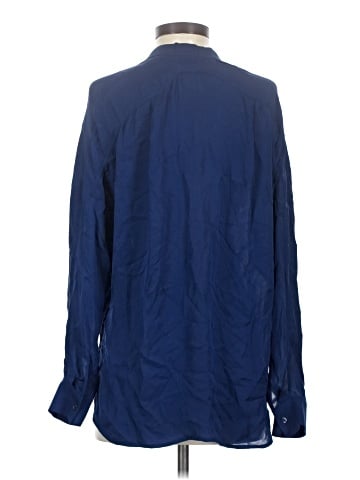 Vince. Long Sleeve Silk Top (view 2)
