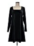 Lands' End Solid Black Casual Dress Size M - photo 1