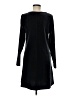Lands' End Solid Black Casual Dress Size M - photo 2