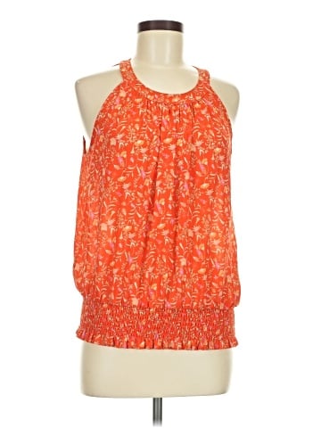 Rose + Olive Sleeveless Blouse (view 1)