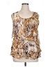 DressBarn 100% Polyester Gold Sleeveless Blouse Size 1X - photo 1