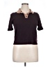 Tory Burch Burgundy Short Sleeve Top Size XL - photo 1