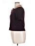 Tory Burch Burgundy Short Sleeve Top Size XL - photo 5