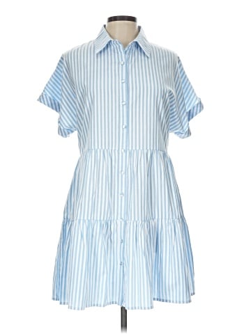 Aqua Casual Dress (view 1)