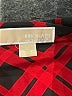 MICHAEL Michael Kors 100% Polyester Plaid Red Long Sleeve Blouse Size L - photo 7