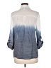 AB Studio Color Block Blue 3/4 Sleeve Blouse Size M - photo 2
