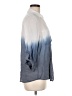 AB Studio Color Block Blue 3/4 Sleeve Blouse Size M - photo 4
