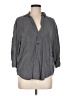 Zara Gray 3/4 Sleeve Button-Down Shirt Size M - photo 1
