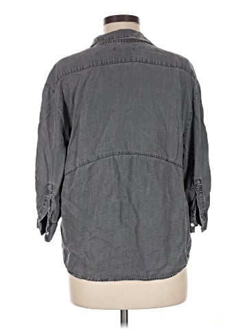 Zara 3/4 Sleeve Button-Down Shirt (view 2)