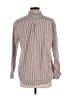 Kule 100% Cotton Stripes Brown Long Sleeve Button-Down Shirt Size S - photo 2