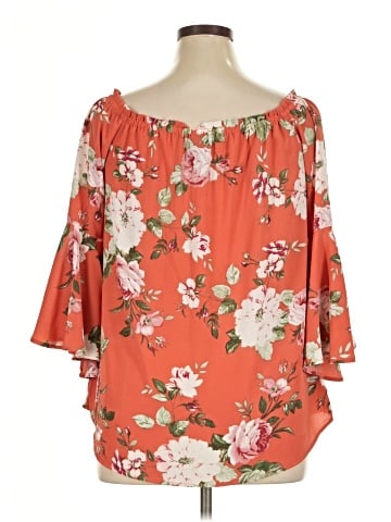 Bobeau 3/4 Sleeve Blouse (view 2)
