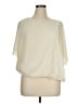 Jennifer Lopez 100% Polyester Ivory Short Sleeve Blouse Size XL - photo 1