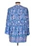 Lilly Pulitzer 100% Polyester Blue 3/4 Sleeve Blouse Size L - photo 2