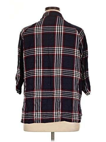 Attention 3/4 Sleeve Button-Down Shirt (view 2)