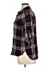 Attention 100% Viscose Plaid Black 3/4 Sleeve Button-Down Shirt Size XL - photo 5