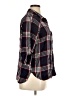 Attention 100% Viscose Plaid Black 3/4 Sleeve Button-Down Shirt Size XL - photo 4