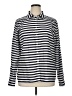 Talbots Outlet 100% Cotton Stripes Silver Long Sleeve Button-Down Shirt Size XL - photo 1