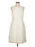 Boden Chevron-herringbone Ivory Cocktail Dress Size 12R - photo 1