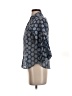 Gracia 100% Polyester Blue 3/4 Sleeve Blouse Size S - photo 5
