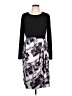 DKNY Graphic Black Casual Dress Size L - photo 1