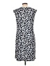 Apt. 9 Animal Print Blue Casual Dress Size L - photo 2