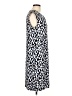Apt. 9 Animal Print Blue Casual Dress Size L - photo 4