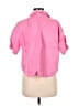 Athleta Pink Short Sleeve Button-Down Shirt Size M - photo 2