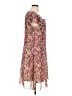 KSL 100% Polyester Paisley Floral Pink Casual Dress Size 16 - photo 4
