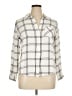 Croft & Barrow 100% Rayon Plaid Ivory 3/4 Sleeve Blouse Size XL - photo 1