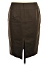 Express Design Studio Solid Brown Formal Skirt Size 4 - photo 2