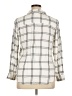 Croft & Barrow 100% Rayon Plaid Ivory 3/4 Sleeve Blouse Size XL - photo 2