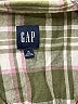 Gap 100% Cotton Plaid Brown 3/4 Sleeve Button-Down Shirt Size XL - photo 4