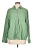 Universal Thread 100% Cotton Green Long Sleeve Button-Down Shirt Size L - photo 1