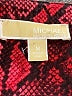 MICHAEL Michael Kors 100% Polyester Animal Print Red Long Sleeve Blouse Size M - photo 7